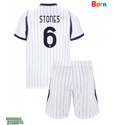Inter Milan John Stones #6 Replika Babytøj Udebanesæt Børn 2026-27 Kortærmet (+ Korte bukser)
